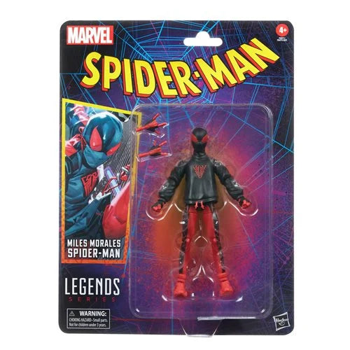 Spider-Man Retro Marvel Legends Miles Morales Spider-Man 6-Inch Action Figure