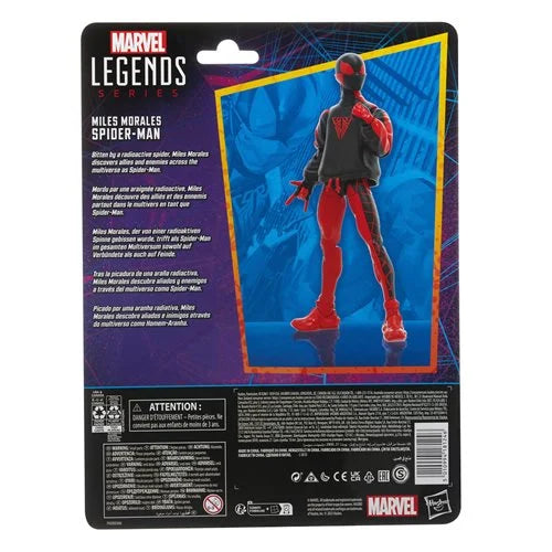 Spider-Man Retro Marvel Legends Miles Morales Spider-Man 6-Inch Action Figure