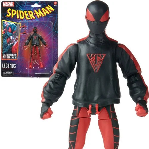 Spider-Man Retro Marvel Legends Miles Morales Spider-Man 6-Inch Action Figure