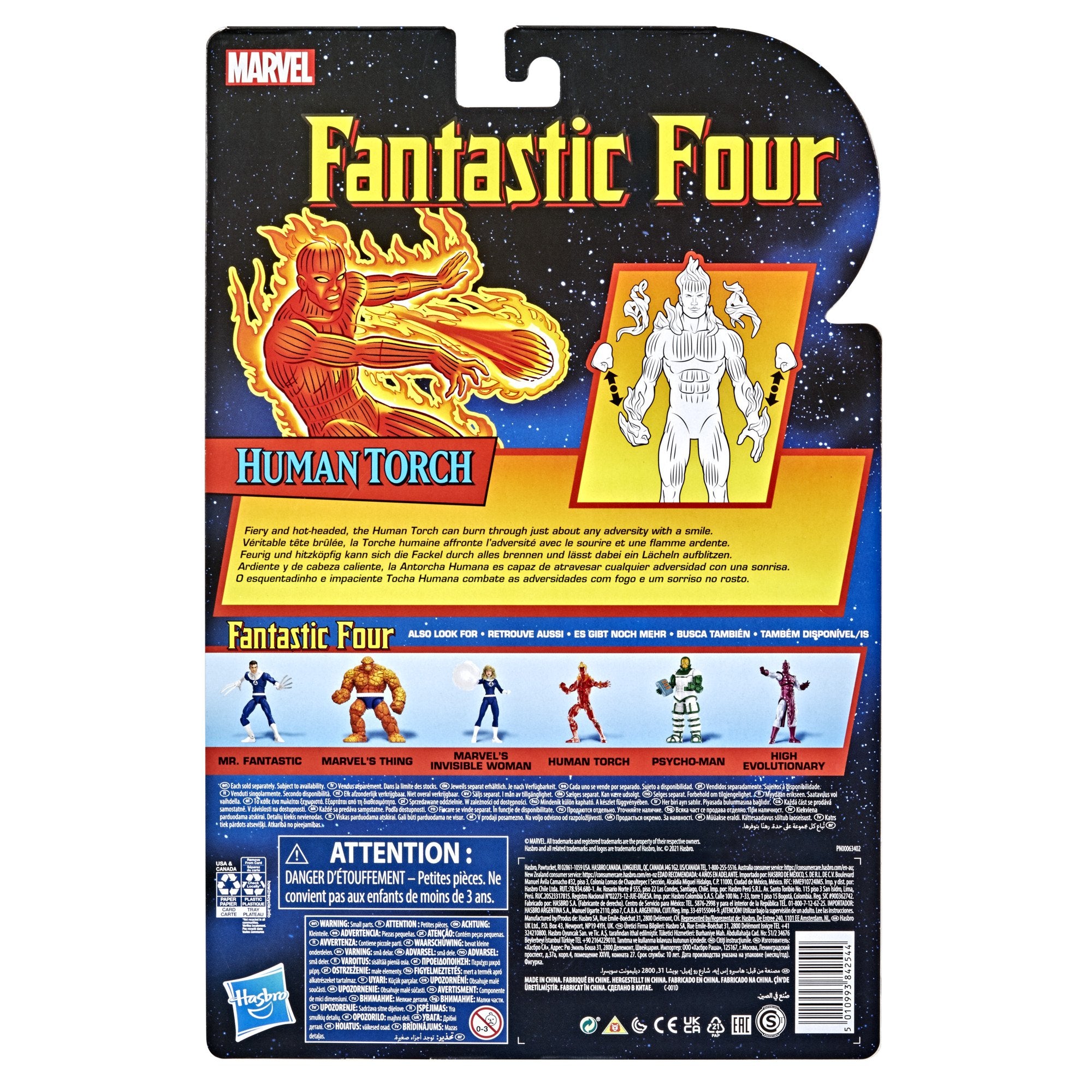 Marvel Legends Series Retro Fantastic Four The Human Torch