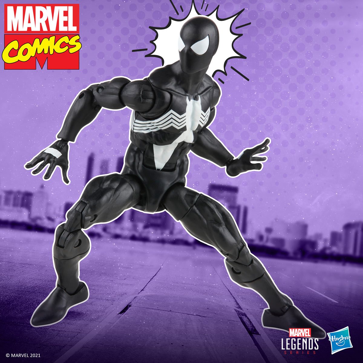 Spider-Man Retro Marvel Legends Symbiote Spider-Man 6-Inch Action Figure