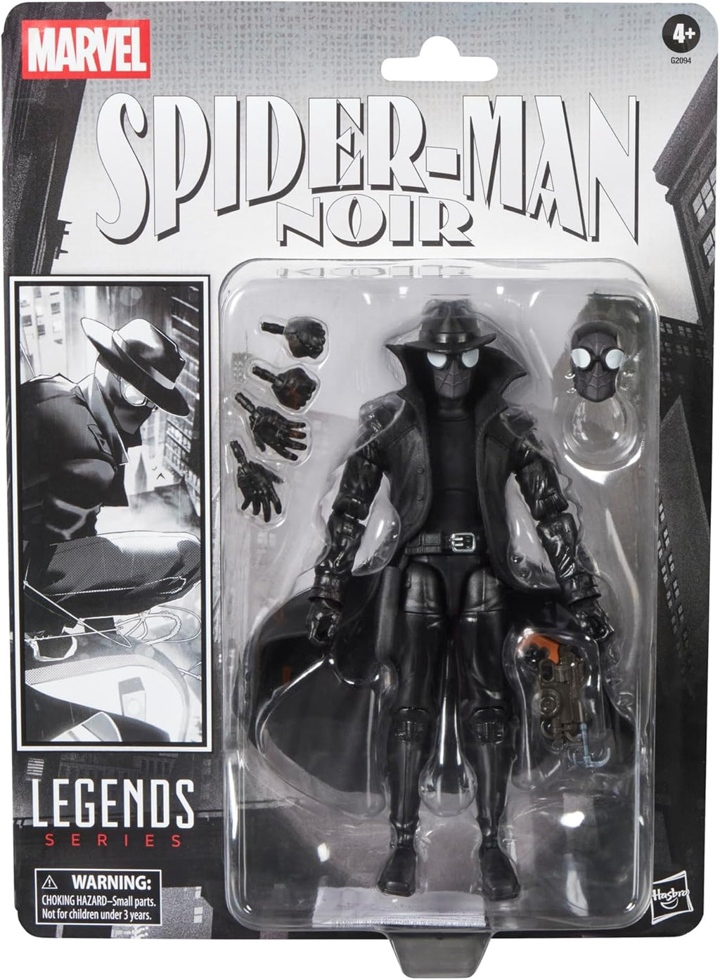 Marvel Legends Series Spider-Man Noir, Retro Cardback Spider-Man Comics Collectible 6-Inch Scale Action Figure (Amazon Exclusive)