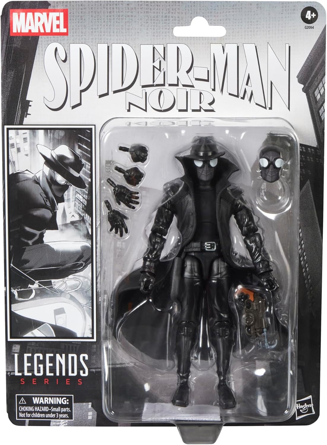 Marvel Legends Series Spider-Man Noir, Retro Cardback Spider-Man Comics Collectible 6-Inch Scale Action Figure (Amazon Exclusive)