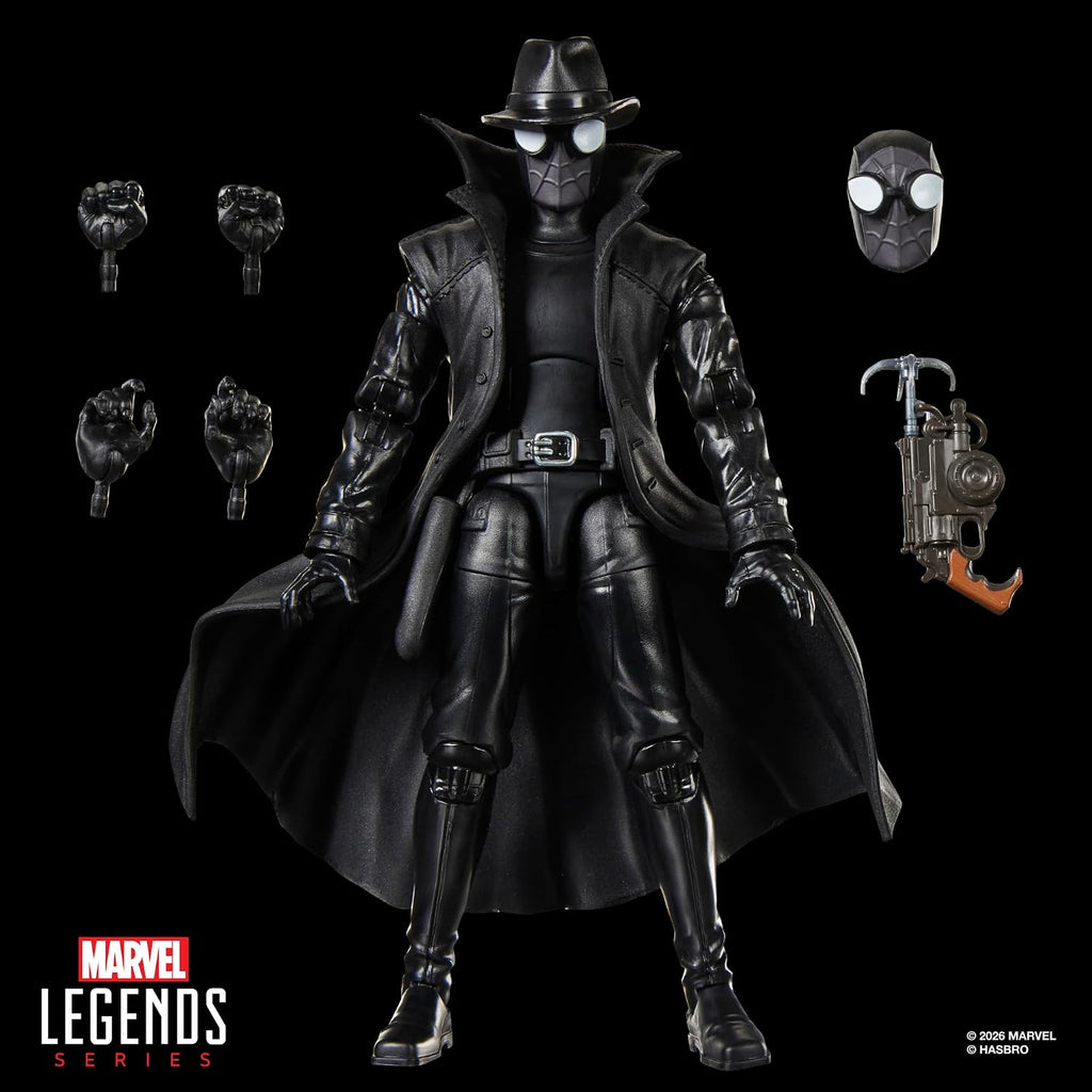 Marvel Legends Series Spider-Man Noir, Retro Cardback Spider-Man Comics Collectible 6-Inch Scale Action Figure (Amazon Exclusive)