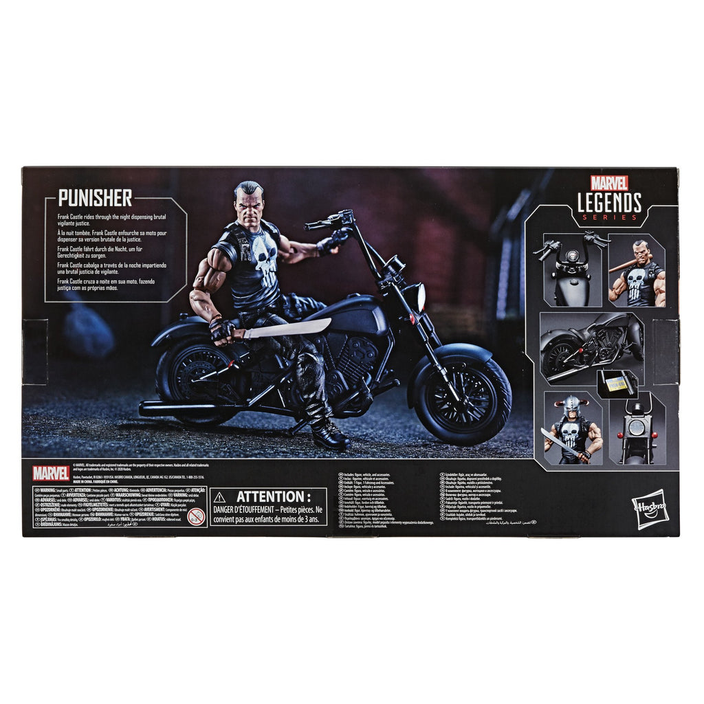 Marvel Legends Series The Punisher Figure With Motorcycle