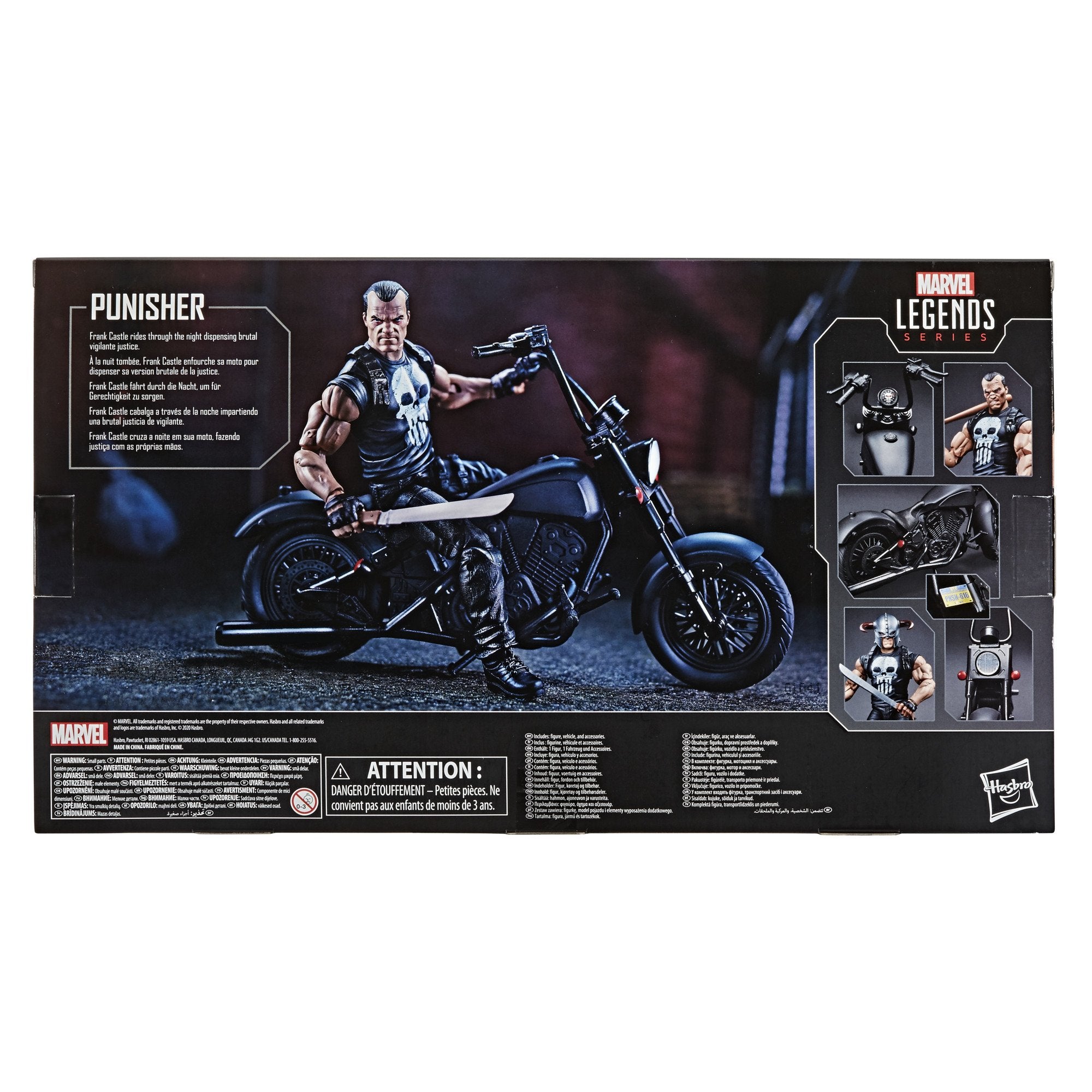Marvel Legends Series The Punisher Figure With Motorcycle
