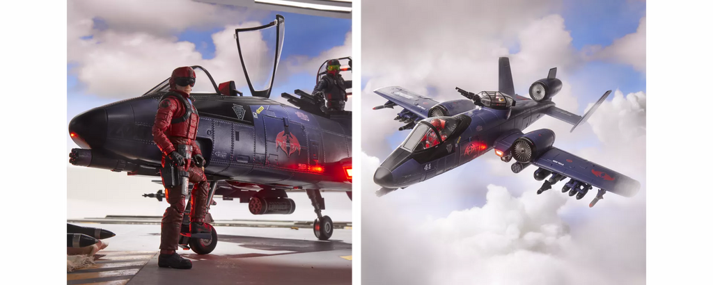 G.I. JOE CLASSIFIED SERIES COBRA RATTLER GROUND ATTACK JET (Haslab)