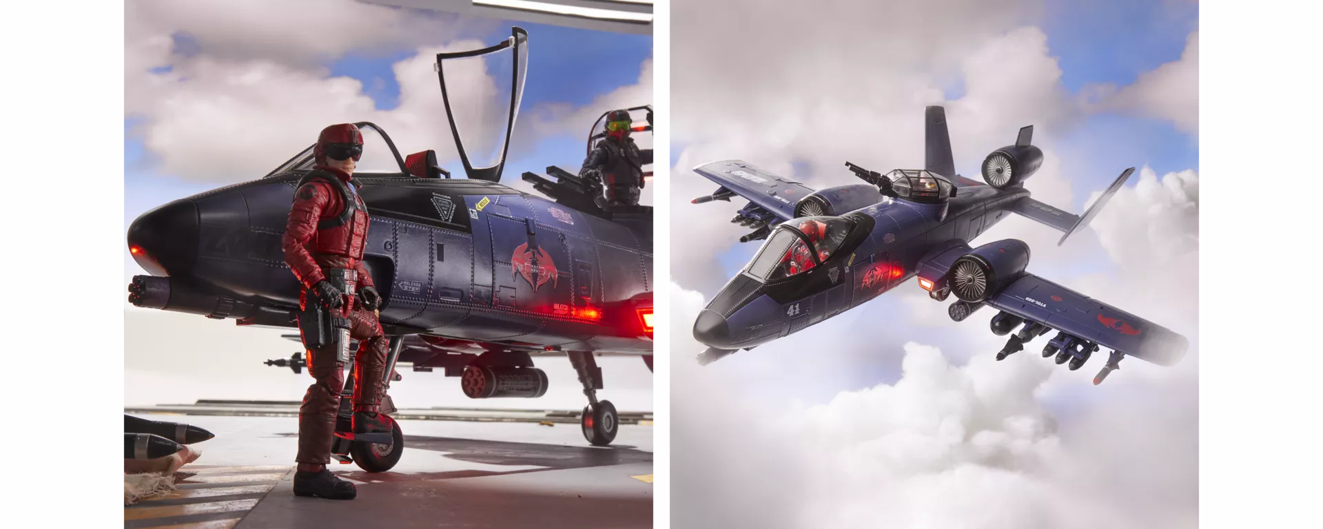 G.I. JOE CLASSIFIED SERIES COBRA RATTLER GROUND ATTACK JET (Haslab)