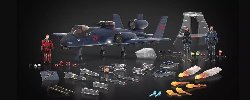 G.I. JOE CLASSIFIED SERIES COBRA RATTLER GROUND ATTACK JET (Haslab)