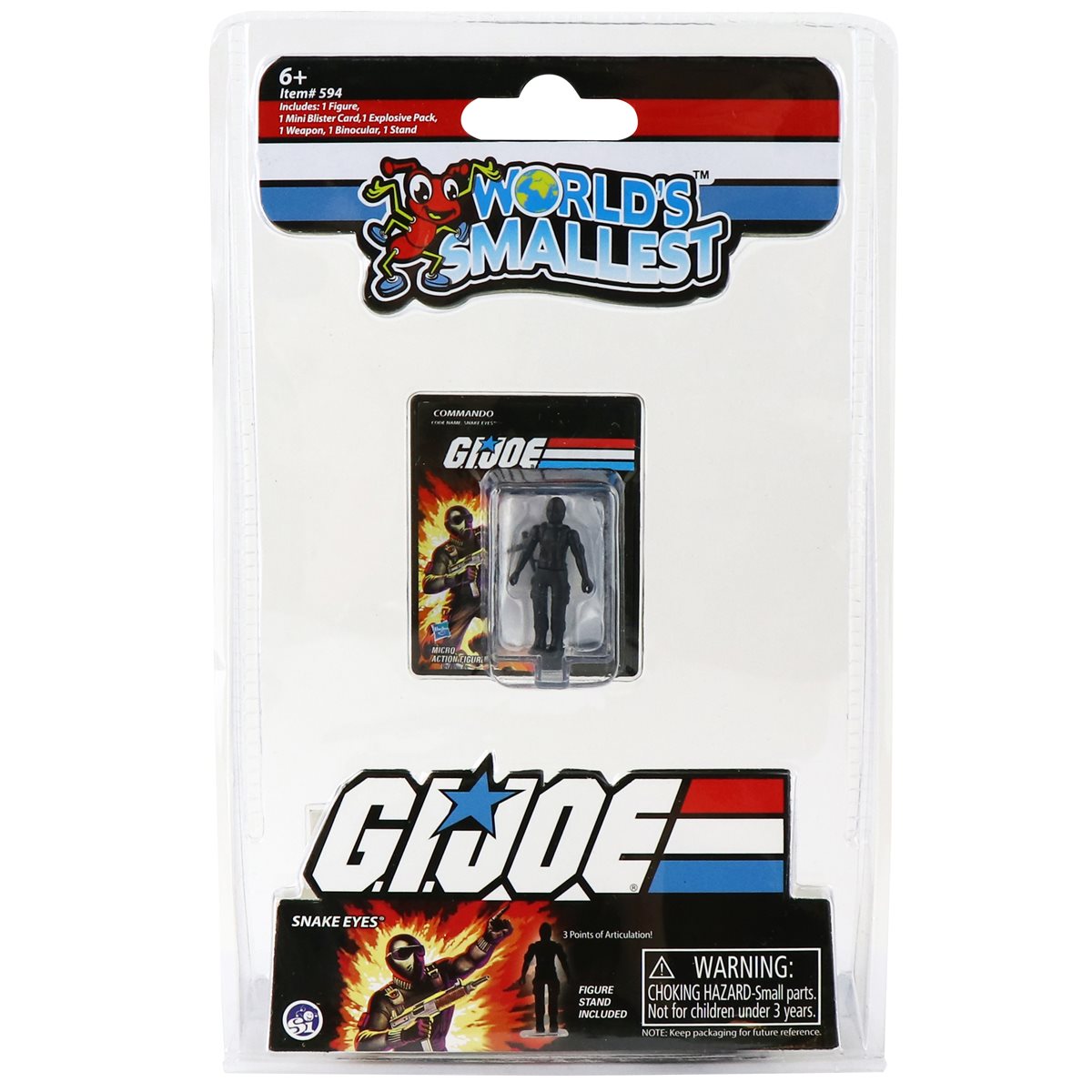 World's Smallest G.I. Joe vs. Cobra Random Mini-Figures Snake Eyes