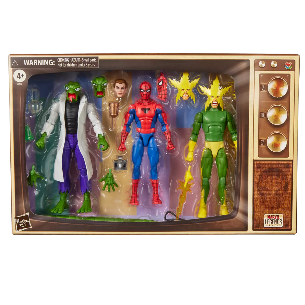 Marvel Legends Series Spider-Man, Marvel's Lizard, & Marvel's Electro