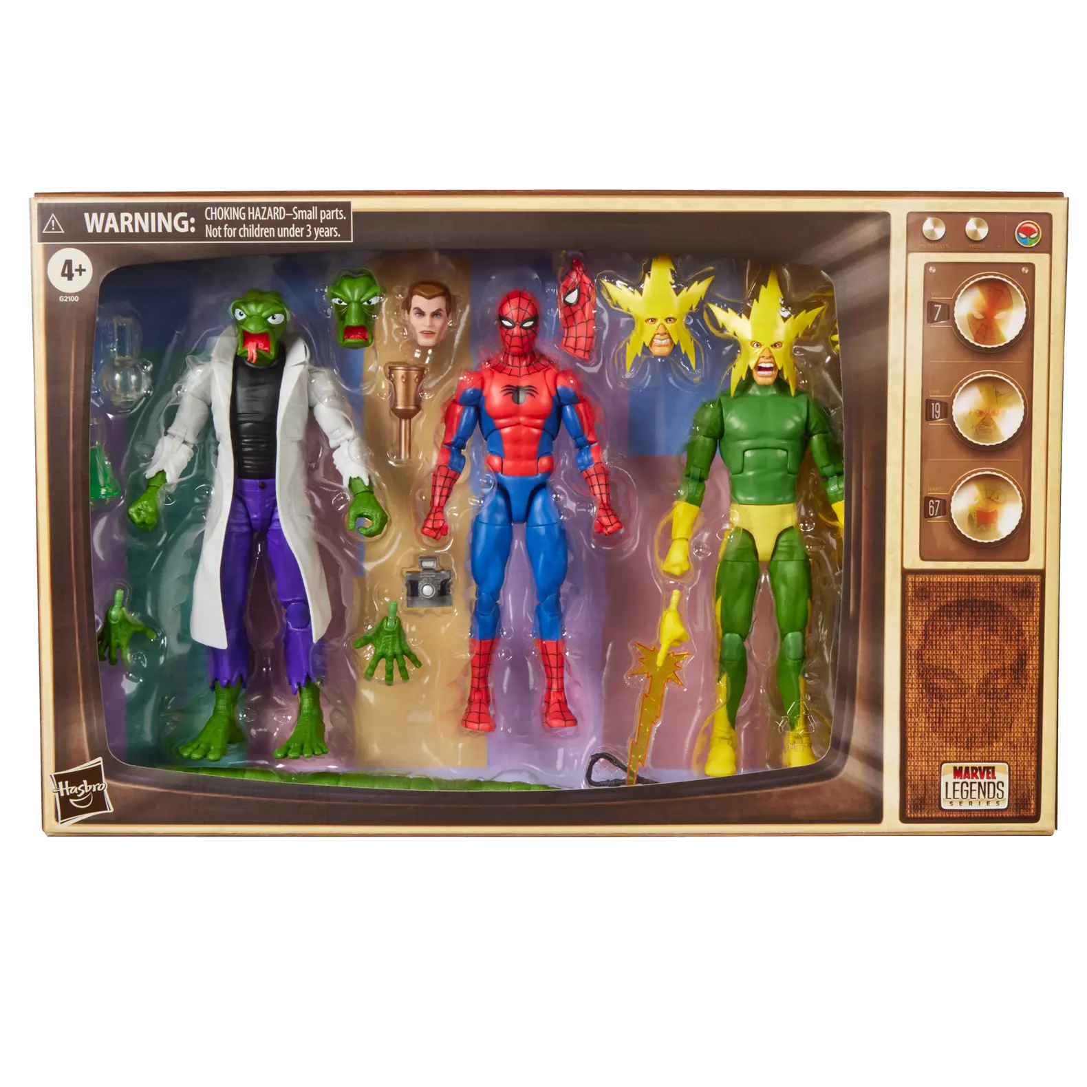 Marvel Legends Series Spider-Man, Marvel's Lizard, & Marvel's Electro