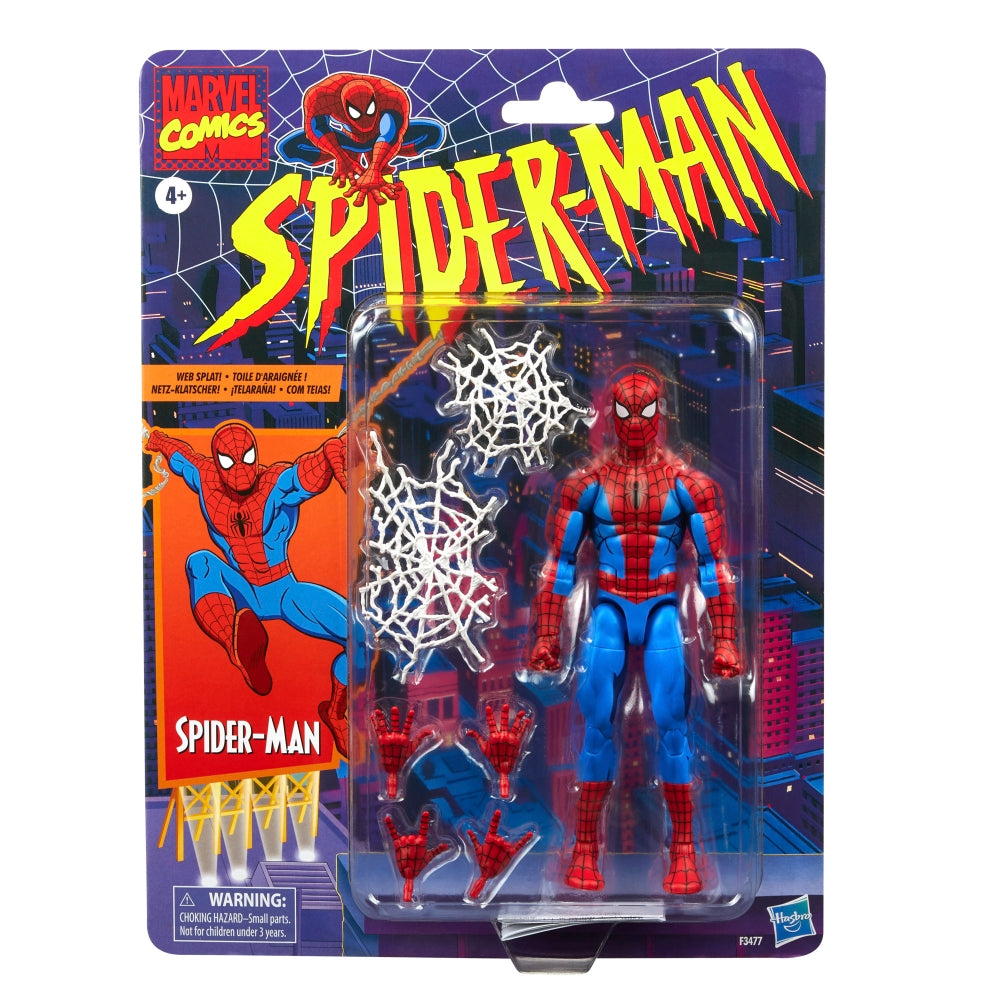 Marvel Legends Spider-Man Retro Card 6 Inch Action Figure