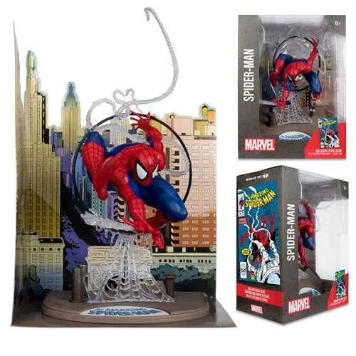 Marvel Spider-Man The Amazing Spider-Man #301 1:6th Scale Posed Figure with Scene and Comic
