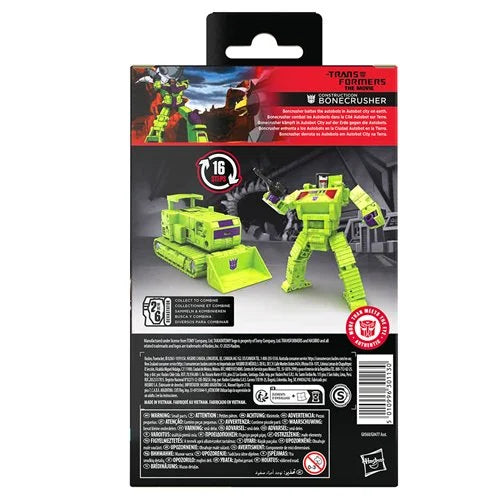 Transformers Studio Series Deluxe Class Transformers: The Movie Bonecrusher Action Figure