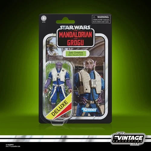 Star Wars The Vintage Collection Deluxe Zeb Orrelios (New Republic Pilot) 3 3/4-Inch Action Figure