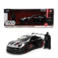 Hollywood Rides Star Wars Porsche 911 GT3 RS 992 1:24 Scale Die-Cast Metal Vehicle with Darth Vader Figure