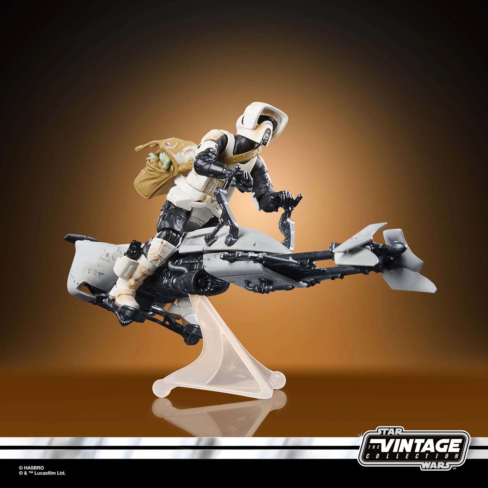 Star Wars The Vintage Collection Speeder Bike with Grogu