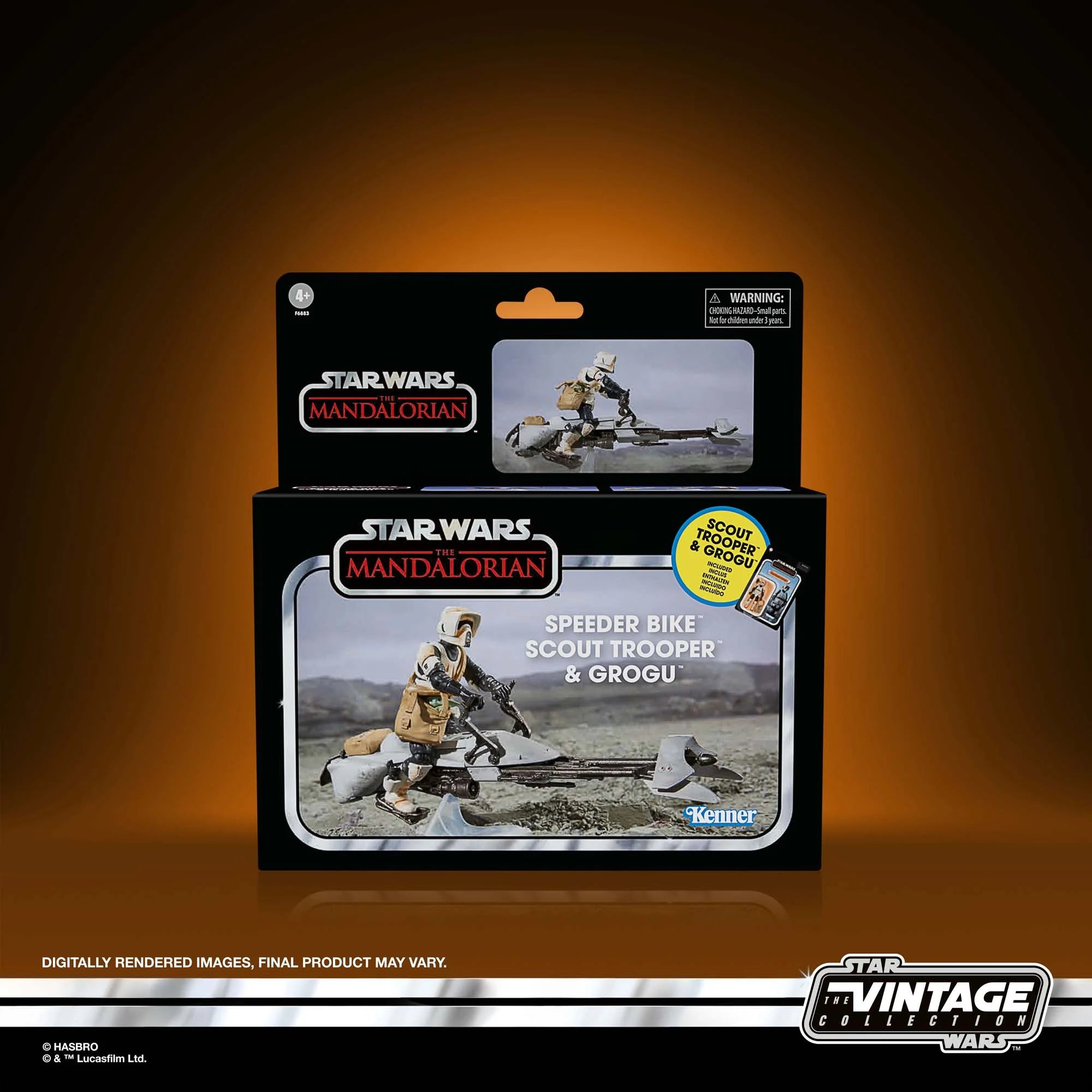 Star Wars The Vintage Collection Speeder Bike with Grogu