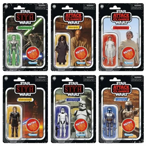 Star Wars: The Retro Collection Attack of the Clones & Star Wars: Revenge of the Sith 3 3/4-Inch Action Figures