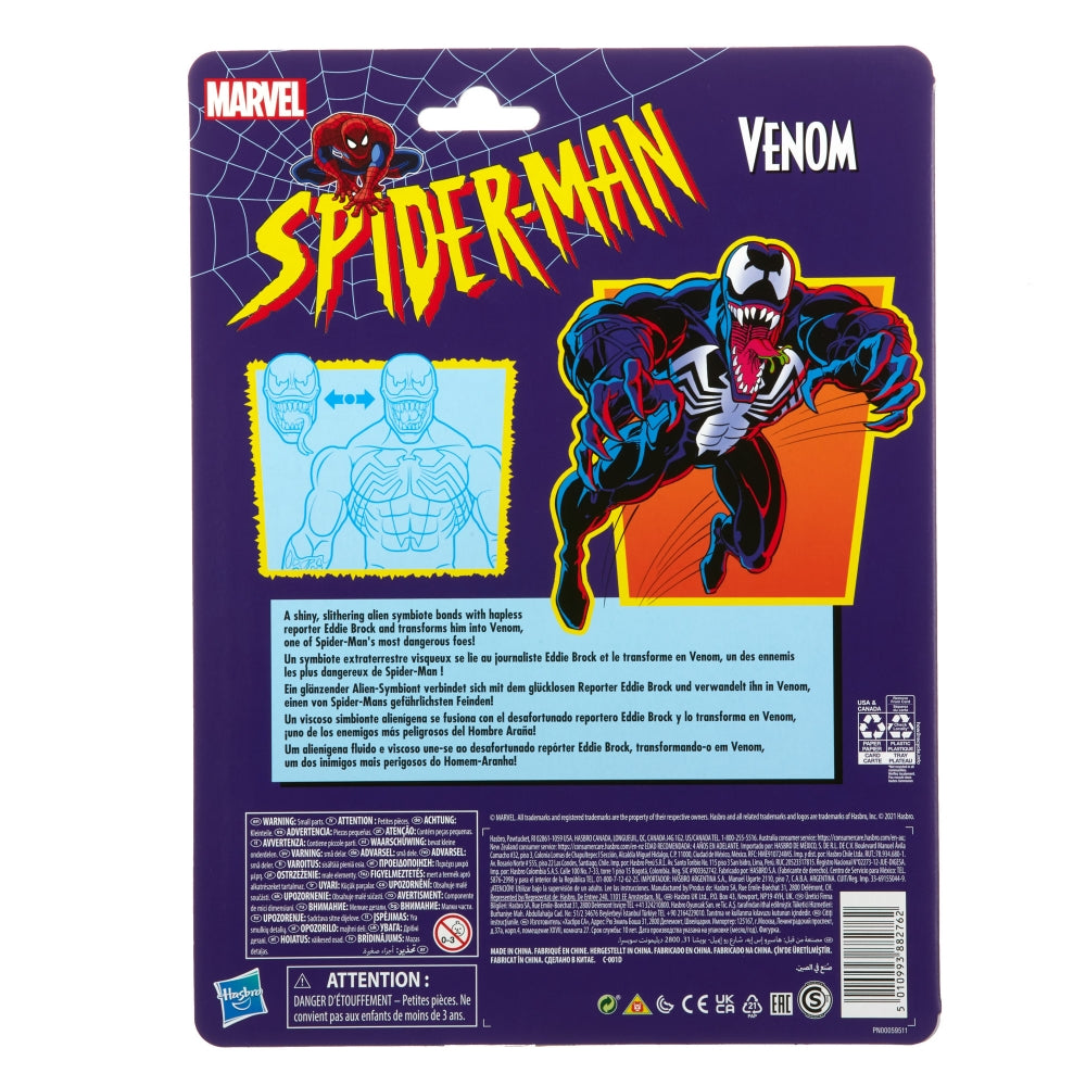Marvel Legends Retro Card Venom 6 inch Figure