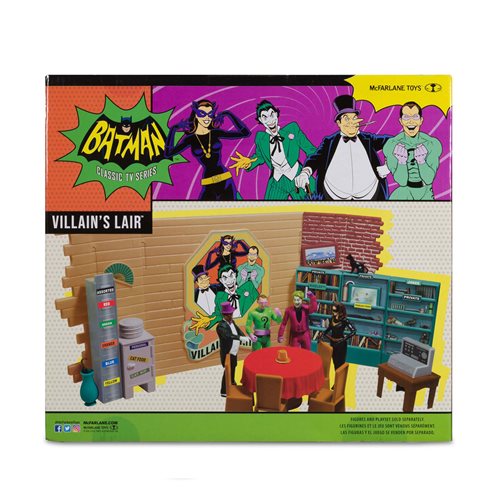 DC Retro Batman 1966 Classic TV Series Villains Lair Playset