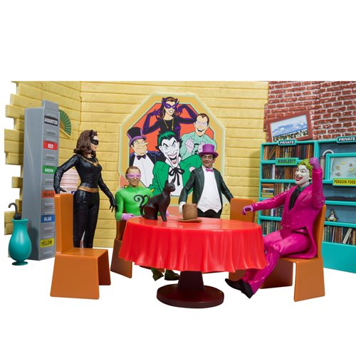 DC Retro Batman 1966 Classic TV Series Villains Lair Playset