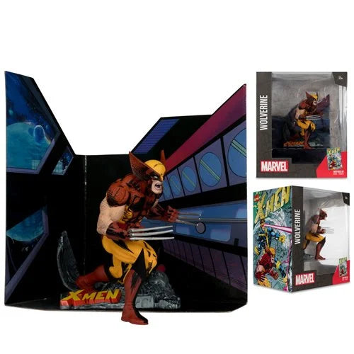 Marvel Wave 1 1:10 Scale Posed Wolverine Figure with Scene