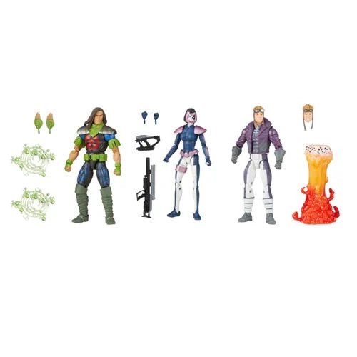 X-Force Marvel Legends Rictor, Domino, and Cannonball 6-Inch Action Figures 3-Pack