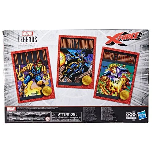 X-Force Marvel Legends Rictor, Domino, and Cannonball 6-Inch Action Figures 3-Pack