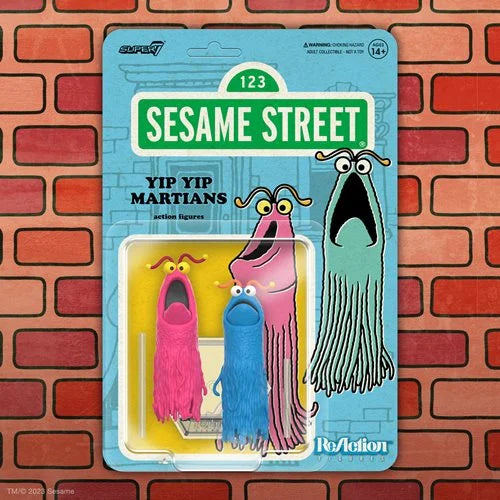 Sesame Street Yip Yip Martians 3 3/4-Inch ReAction Figures