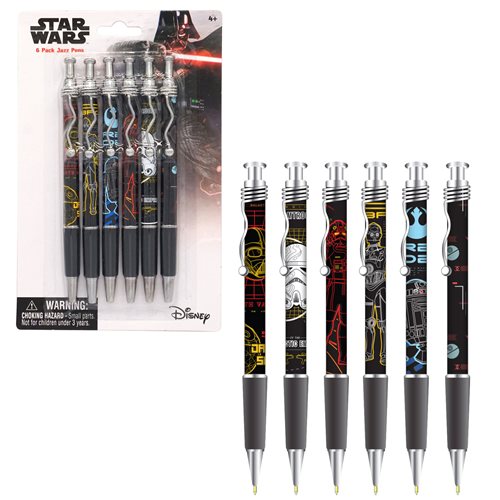 STAR WARS Jazz Pens - Pack of 6 Pens